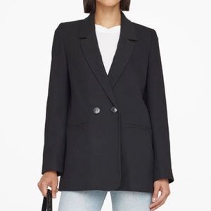 Anine Bing Madeleine Blazer In Black Medium
